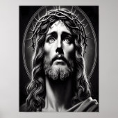 Jesu Christi mitfühlende Augen der Liebe Poster (Vorne)