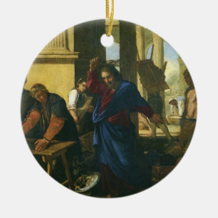 Jesu Christi Tempelreinigung Keramik Ornament