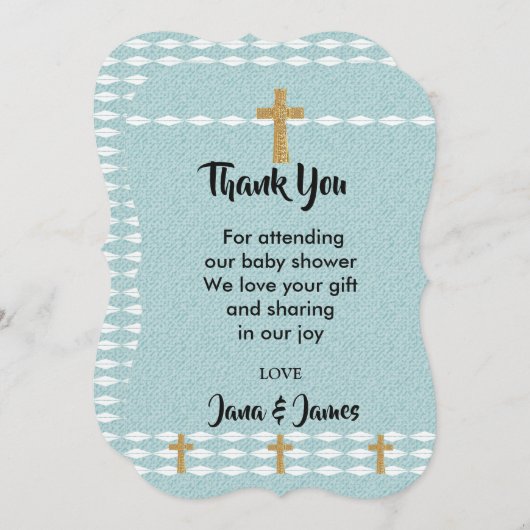 Jesu Christus Kreuz danke dir Einladung (Vorne/Hinten)