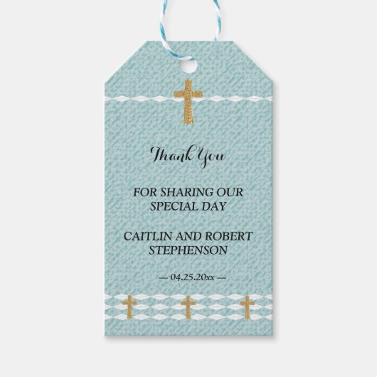 Jesu Christus Kreuz danke dir Geschenkanhänger (Vorderseite)