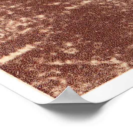 Jesu Gesicht Nah auf dem Tuch von Turin Poster (Ecke)