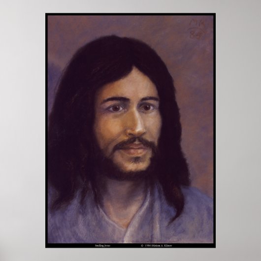 Jesu lächeln, jüdisches Jesus-Bild Poster (Vorne)