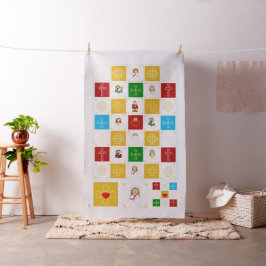 Jesu und Niedliche St. Baby Quilt Plätze Stoff