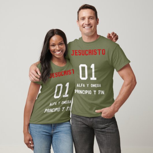 Jesucristo Alfa y Omega Principio y Fin spanisch T-Shirt (Unisex)