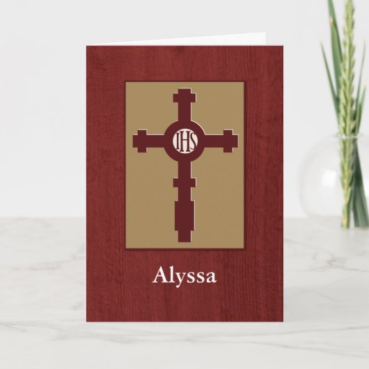 Jesuit Ehrengesellschaft Induction Glückwunsch, Cu Karte (Vorderseite)