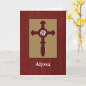 Jesuit Ehrengesellschaft Induction Glückwunsch, Cu Karte (Gelbe Blume)