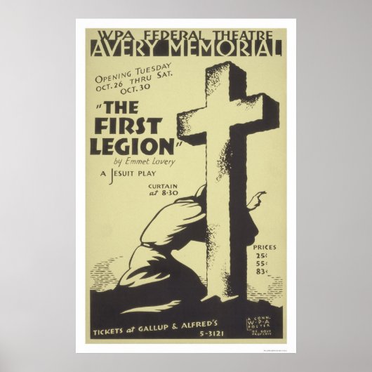 Jesuit First Legion 1937 WPA Poster (Vorne)