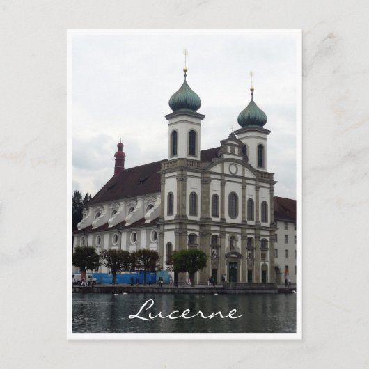 Jesuit Kirche Lucerne Postkarte (Vorderseite)