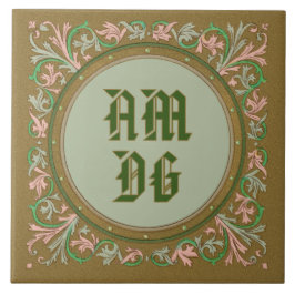 Jesuit Motto von St. Ignatius (BK 50; lateinisch A Fliese