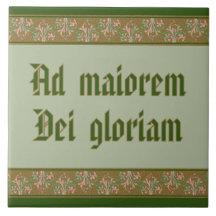 Jesuit Motto von St. Ignatius Loyola (BK 50; latei