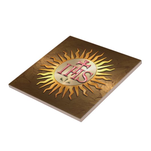 Jesuit-Siegel Fliese (Seite)