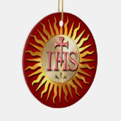 Jesuit-Siegel Keramikornament (Rechts)