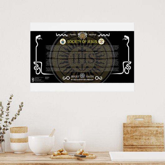 Jesuitengesellschaft - Bluteid der Jesuiten Poster (Küche)