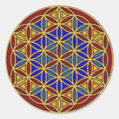 Jesus07 Runder Aufkleber (Vorderseite)