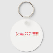 Jesus777!!!!!!! Schlüsselanhänger (Rückseite)