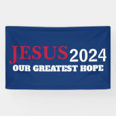 Jesus 2024 Bester Hope Election Yard Banner (Horizontal)