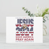 Jesus 2024 bringt Amerika wieder zum Beten Einladung (Stehend Vorderseite)