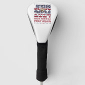 Jesus 2024 bringt Amerika wieder zum Beten Golf Headcover (Vorderseite)