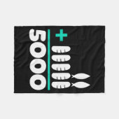 Jesus 2 Fishes 5 Breads 5000 Chosen Against The Cu Fleecedecke (Vorderseite (Horizontal))