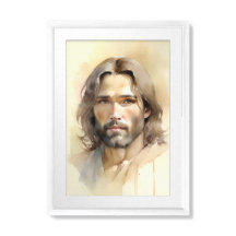 Jesus 30 Aquarellmalerei