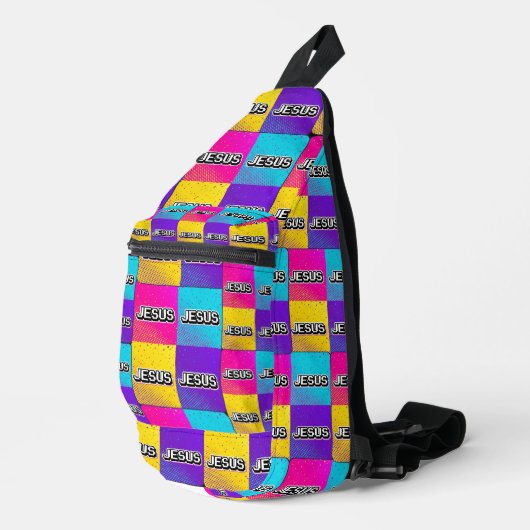 JESUS - 4 Quadratisch Crossbody Bag (Rechte Ecke)