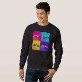 JESUS - 4 Quadratisch  Sweatshirt (Vorne ganz)