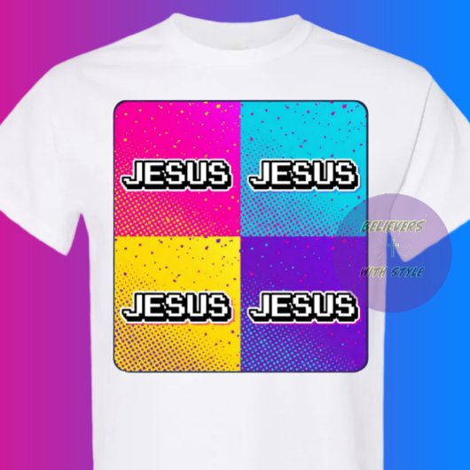 JESUS - 4 Quadratisch  T-Shirt