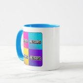 JESUS - 4 Quadratisch  Tasse (Vorderseite Links)