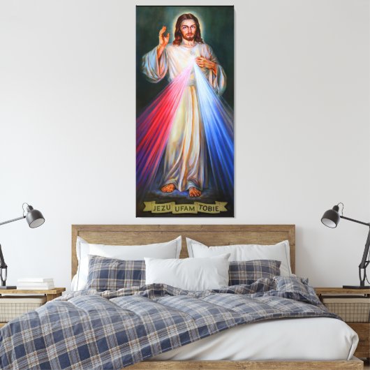 Jesus 5 Canvas Print Picture Leinwanddruck (Insitu (Schlafzimmer))