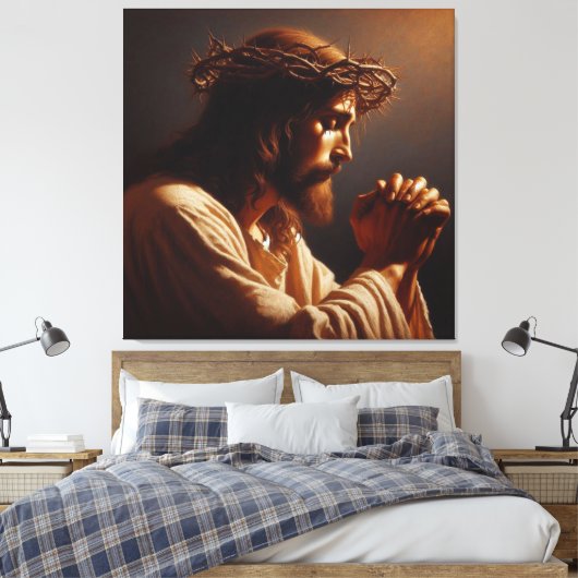 Jesus 8 Canvas Print Picture Leinwanddruck (Insitu (Schlafzimmer))