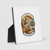 Jesus 9999 ungelesene E-Mails Inbox Zero Büro Humo Fotoplatte (Vorderseite)