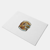 Jesus 9999 ungelesene E-Mails Inbox Zero Büro Humo Fußmatte (Schrägansicht)