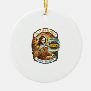 Jesus 9999 ungelesene E-Mails Inbox Zero Büro Humo Keramik Ornament