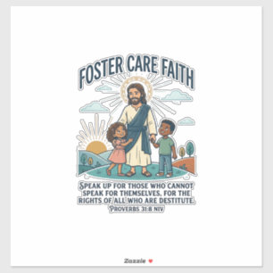 Jesus Adoption Pflege Grafik T-Shirt Christlich A Aufkleber