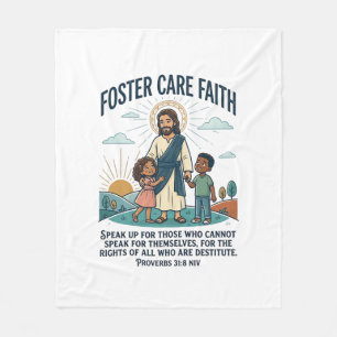 Jesus Adoption Pflege Grafik T-Shirt Christlich A Fleecedecke