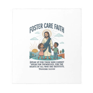 Jesus Adoption Pflege Grafik T-Shirt Christlich A Notizblock