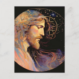 Jesus AI Generated Art Postcard Postkarte