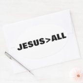 JESUS>ALL OVAL STICKER (Umschlag)