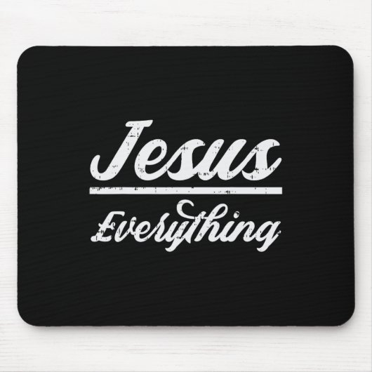 Jesus alles Gott Christlich katholische Religion Mousepad (Vorne)