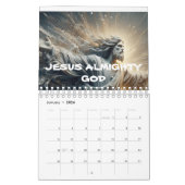JESUS ALMIGHTY GOD gedruckt im neuen Kalenderjahr Kalender (Jan 2026)