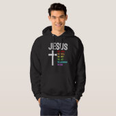 Jesus Alpha Omega erste Anfang Ende Christi Hoodie (Vorne ganz)
