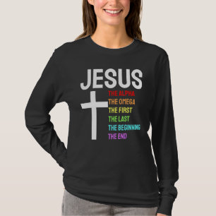 Jesus Alpha Omega erste Anfang Ende Christi T-Shirt