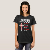 Jesus Alpha Omega erste Anfang Ende Christi T-Shirt (Vorne ganz)