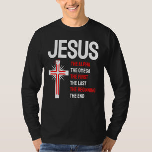 Jesus Alpha Omega erste Anfang Ende Christi T-Shirt