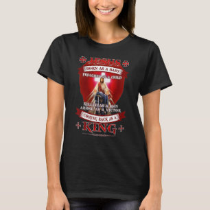 Jesus als Baby geboren als Kind christlich gepredi T-Shirt