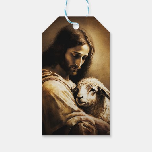 Jesus als das Lamm Gottes Geschenkanhänger (Rückseite)