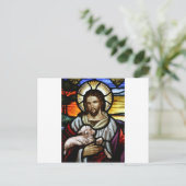 Jesus als das Portrait des guten Hirten Postkarte (Stehend Vorderseite)