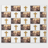 Jesus als Geschenkpapier (Flach)