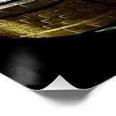 Jesus am gut festgehaltenen Glas Poster (Ecke)