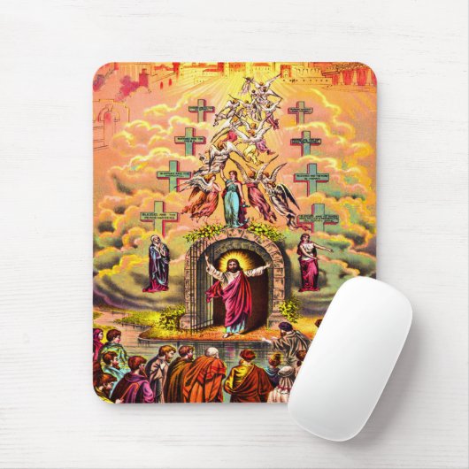 Jesus am Himmelstor Mousepad (Mit Mouse)